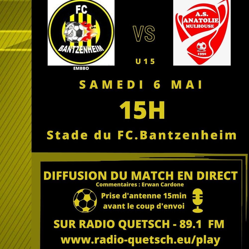 FC.Bantzenheim - AS.Mulhouse Anatolie / U15—D3—Titre episode artwork