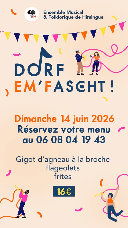 Dorf Em' Fascht à Hirsingue le dimacnhe 14 juin avec l'Ensemble Musical & Folklorique de Hirsingue episode artwork