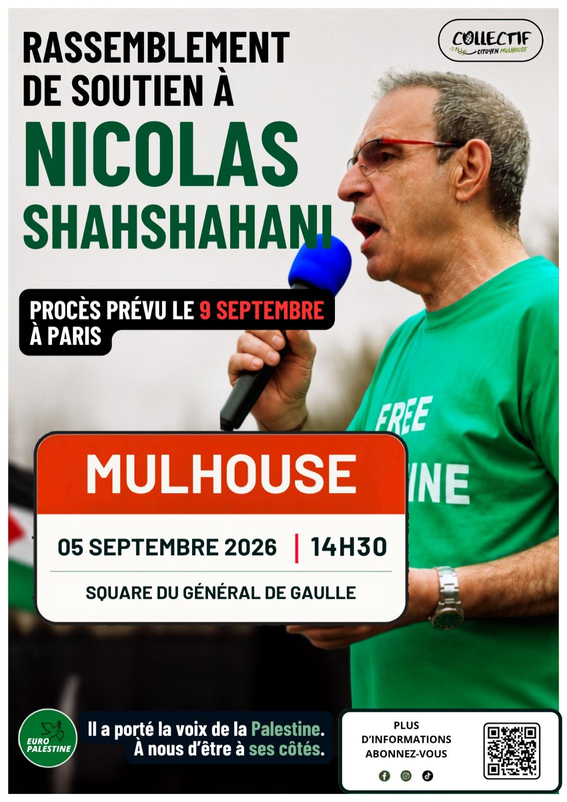 Rassemblement de soutien à une voix pour la Palestine : Nicolas SHAHSHAHANI episode artwork