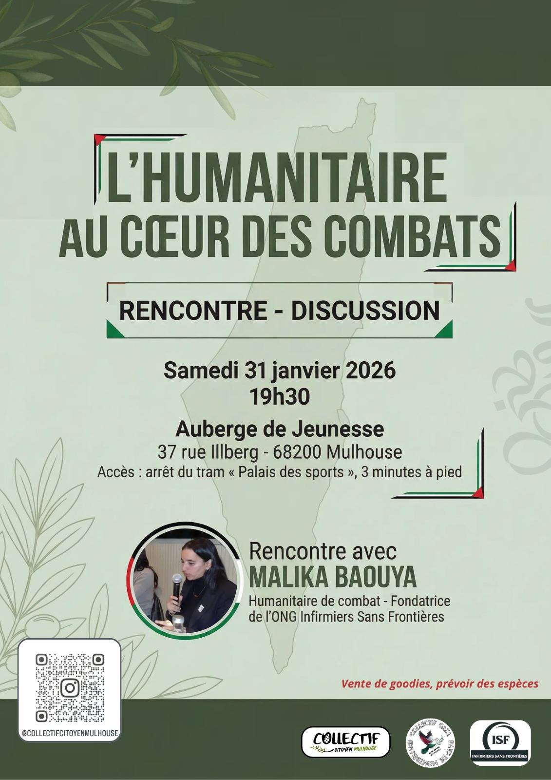 Malika Baouya, fondatrice d'Infirmières Sans Frontières : en conférence, sam 31 janvier à l'Auberge de Jeunesse de Mulhouse   episode artwork