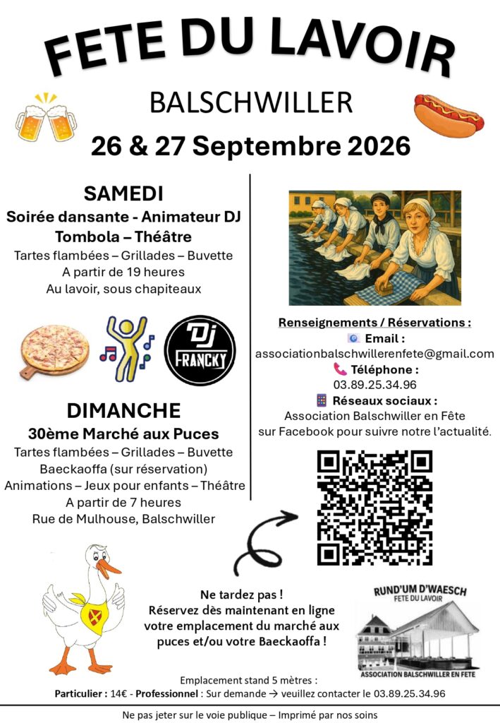 Fête du Lavoir de Balschwiller / 26 & 27 septembre 2026 episode artwork